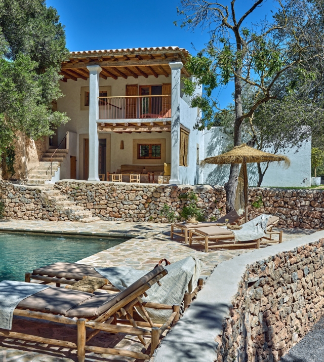 Resa Esatates for sale finca st rafael Ibiza modern 1.exterior pool.jpg